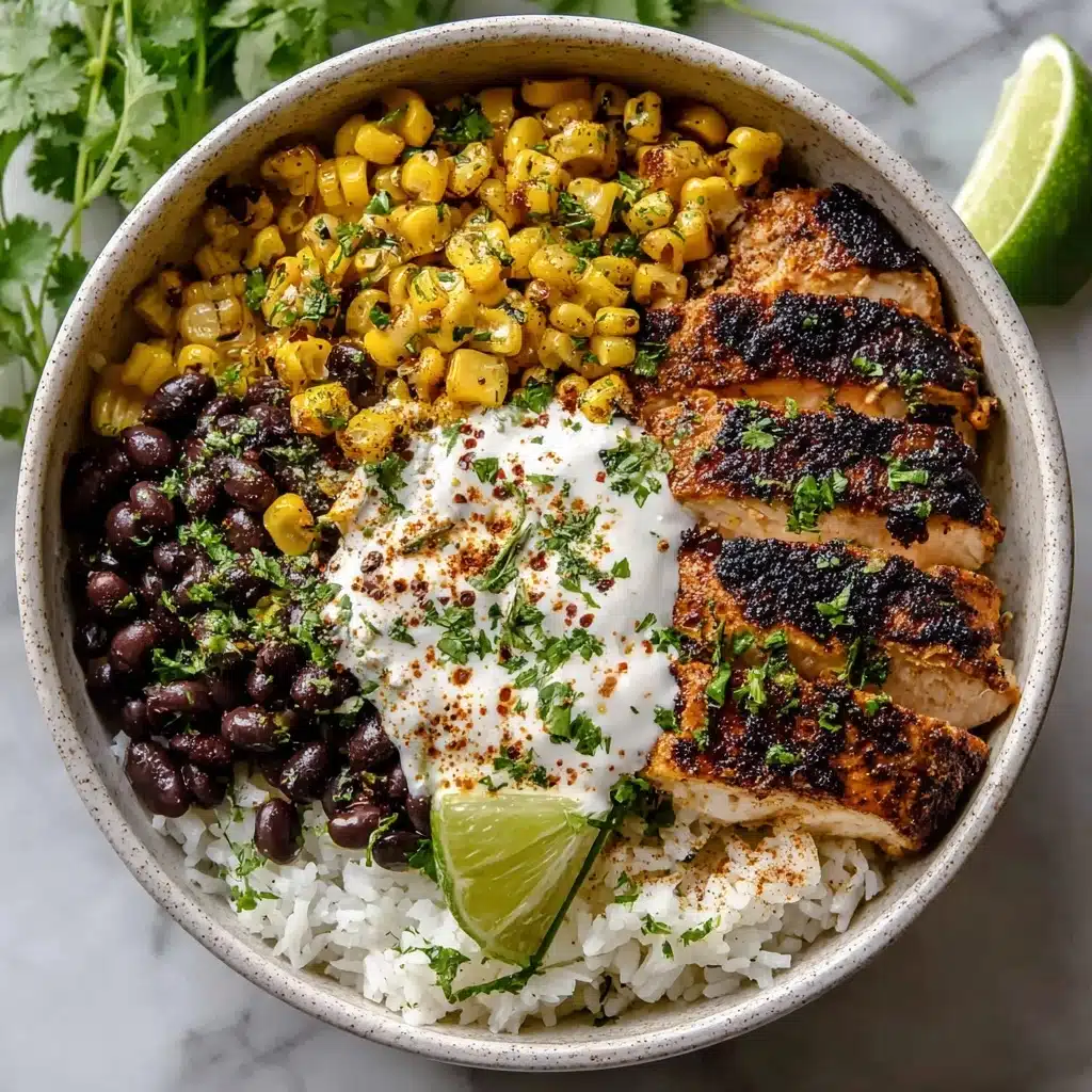 Mexican Street Corn Chicken Rice Bowl Recipe