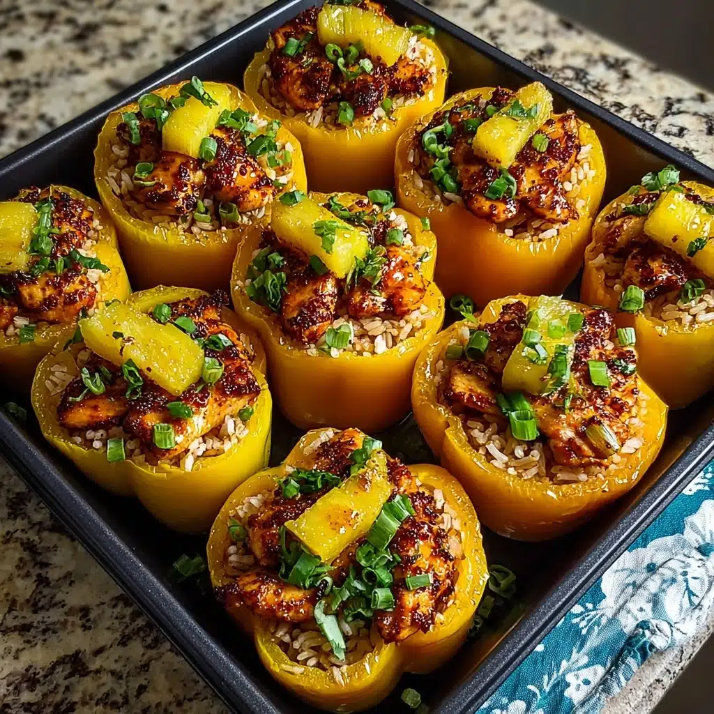 neapple Chicken and Rice Stuffed Peppers Recipe - Recipe Image