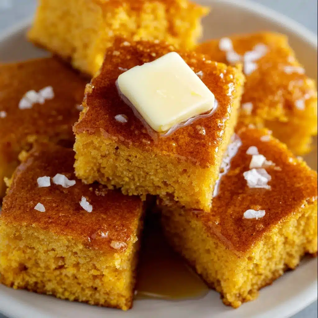 Pumpkin Cornbread with Cinnamon Honey Butter Recipe - Recipe Image