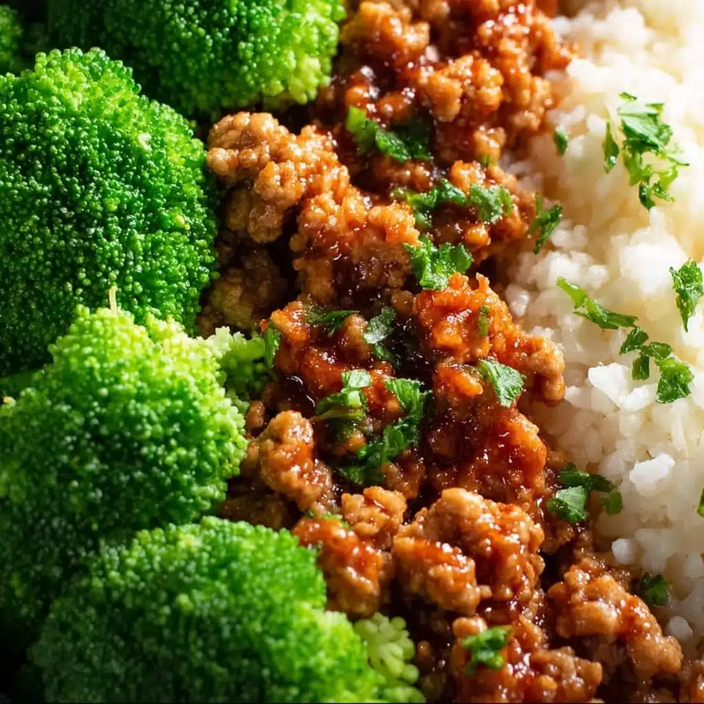 Sweet and Spicy Ground Turkey & Broccoli Bowls Recipe - Recipe Image