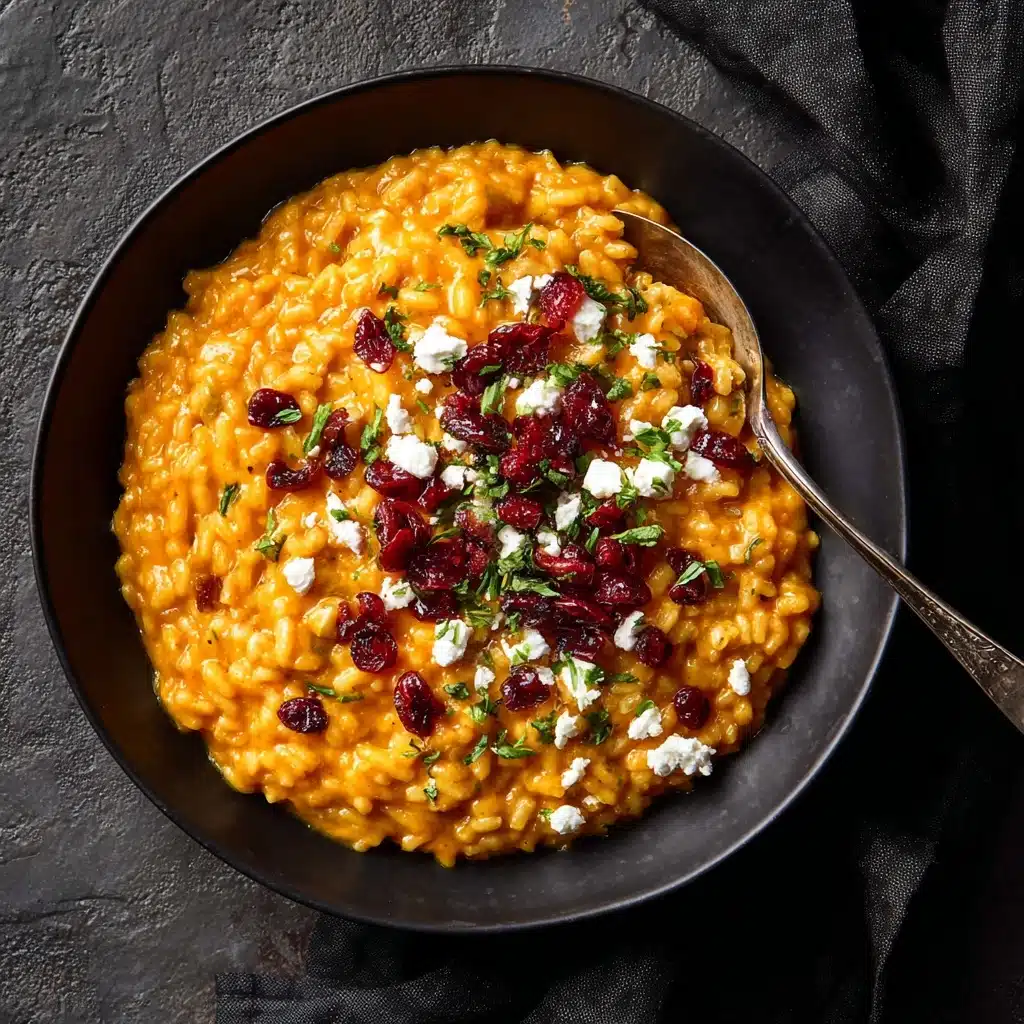 Pumpkin Risotto with Goat Cheese Recipe - Recipe Image