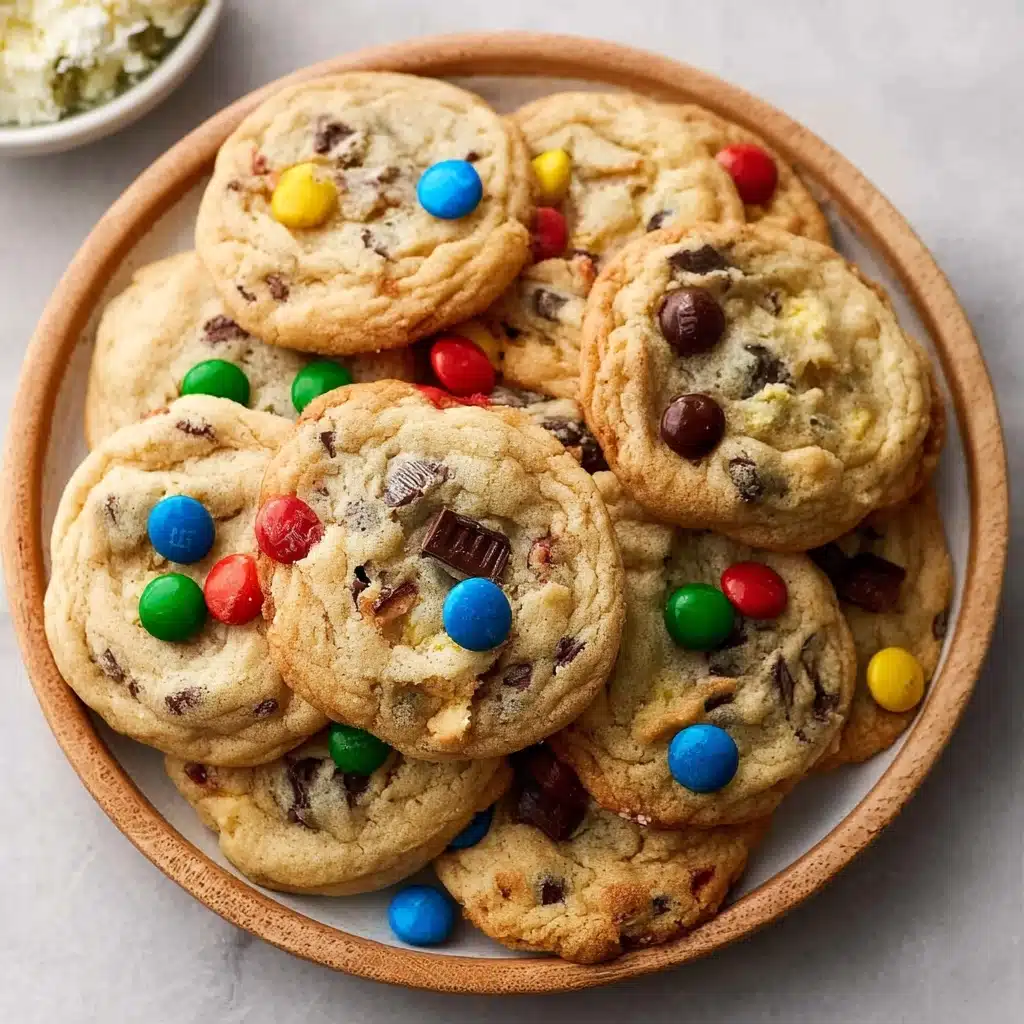 Peanut Butter M&M Chocolate Chip Cookies Recipe - Recipe Image