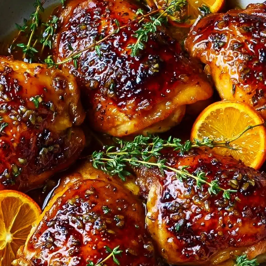 Sweet and Savory Roasted Orange Chicken Recipe - Recipe Image