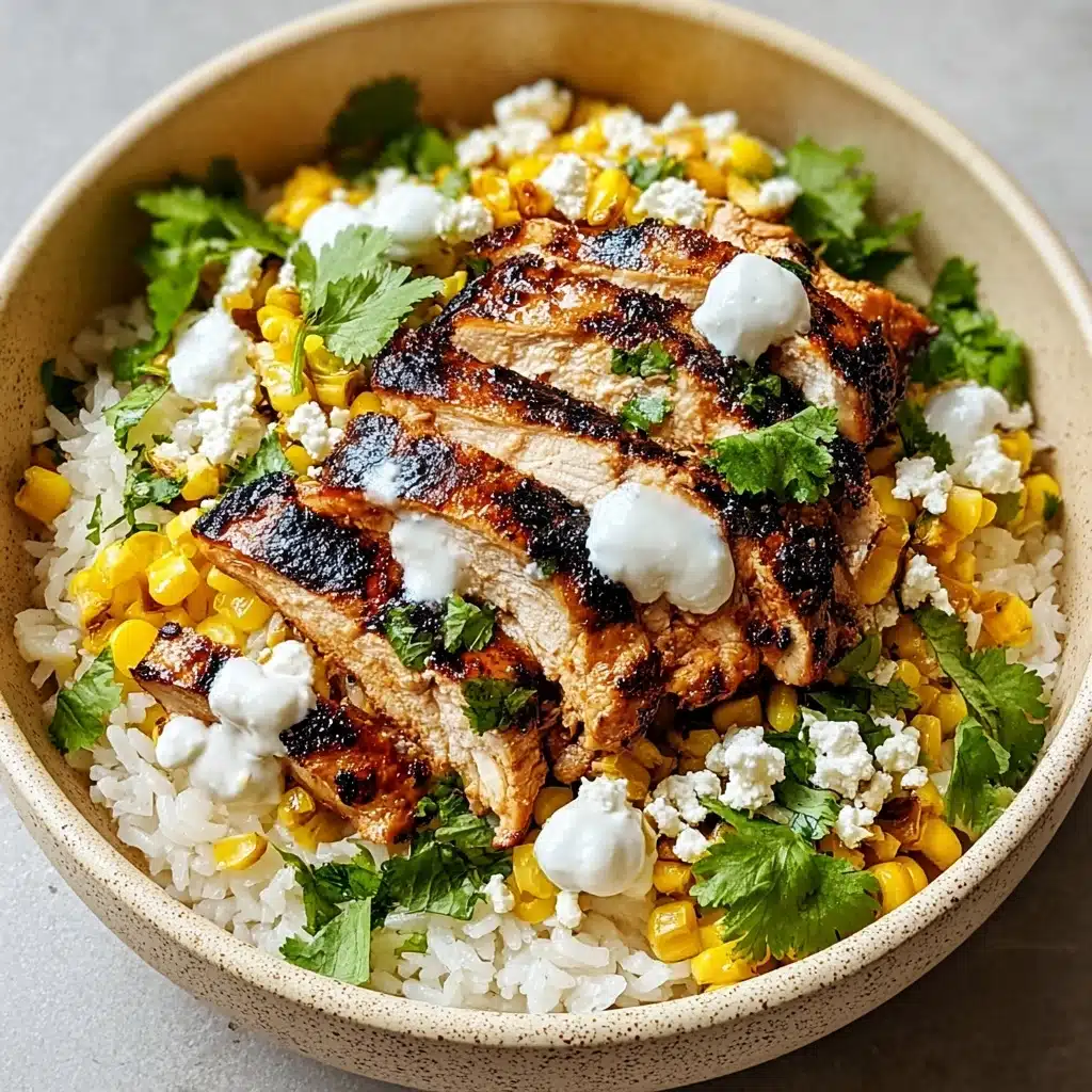 Street Corn Chicken Rice Bowl Recipe