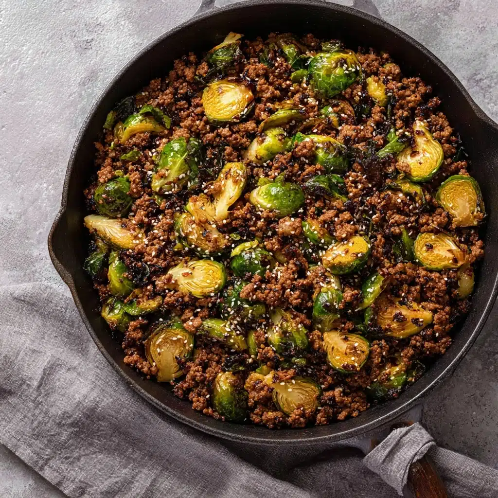 Ground Beef and Brussels Sprouts Recipe - Recipe Image
