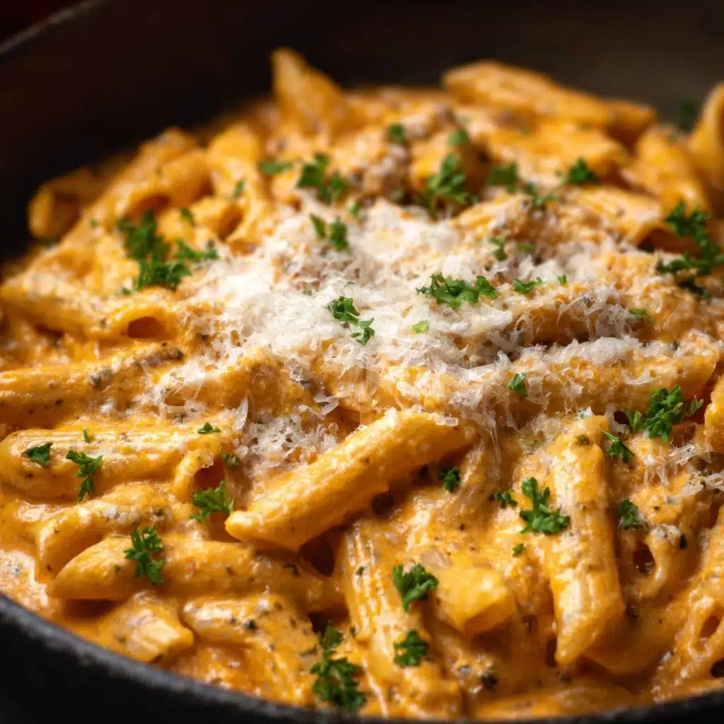 High Protein Creamy Beef Pasta Recipe - Recipe Image