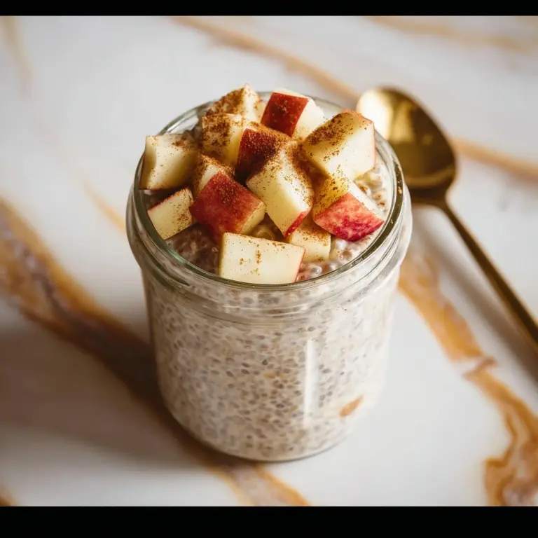 Apple Cinnamon Overnight Oats Recipe