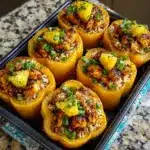 neapple Chicken and Rice Stuffed Peppers Recipe