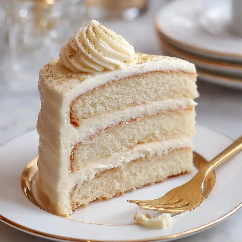 White Almond Wedding Cake Recipe