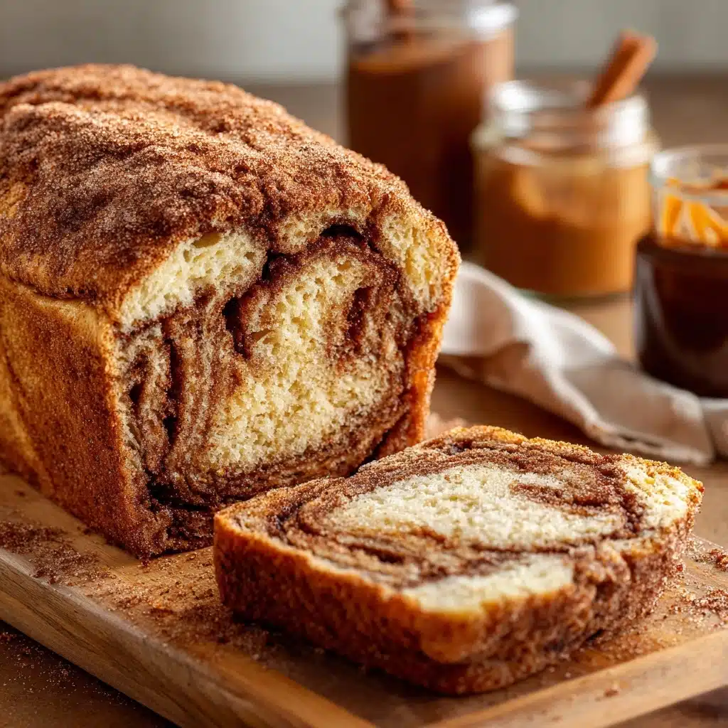 Cinnamon Sugar Swirled Apple Butter Bread Recipe - Recipe Image
