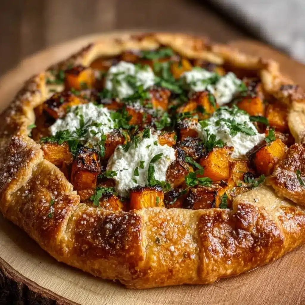 Golden Butternut Squash and Goat Cheese Galettes Recipe - Recipe Image