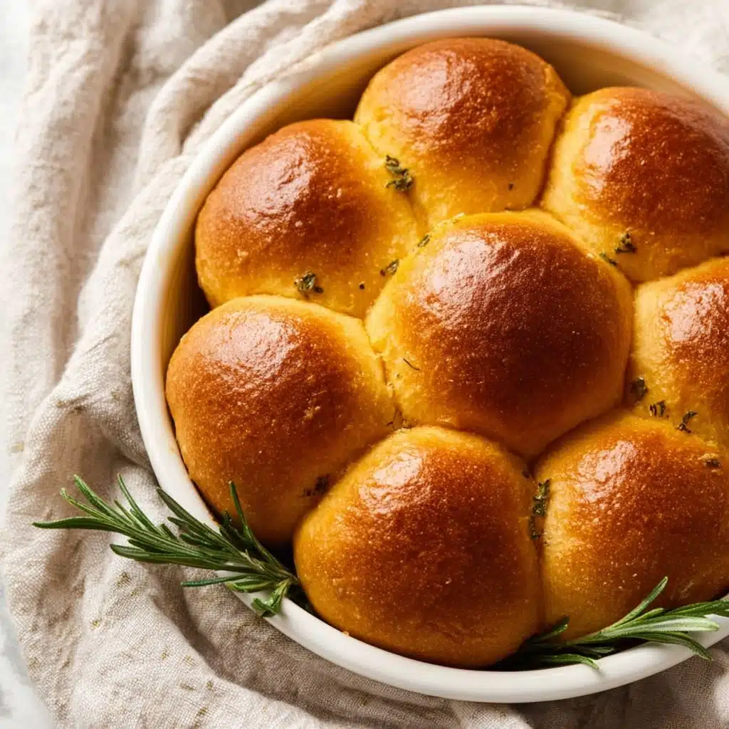 Rosemary pumpkin dinner rolls Recipe - Recipe Image