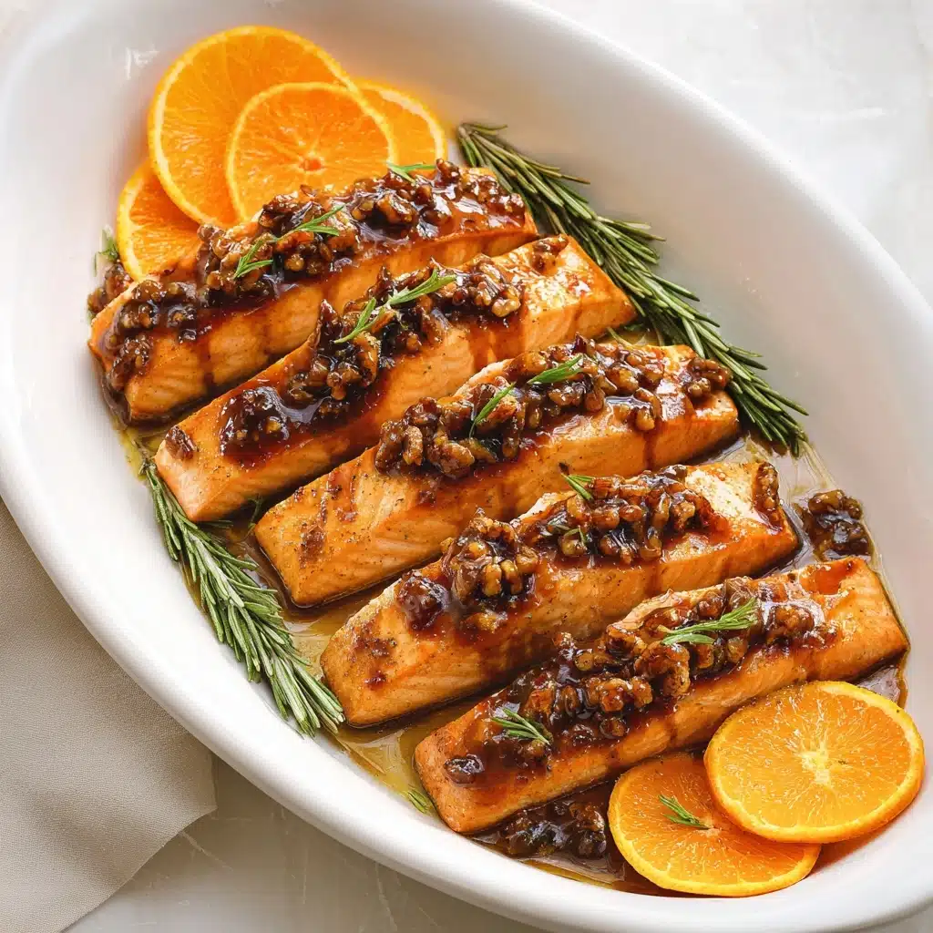 Maple Pecan Glazed Salmon Recipe - Recipe Image