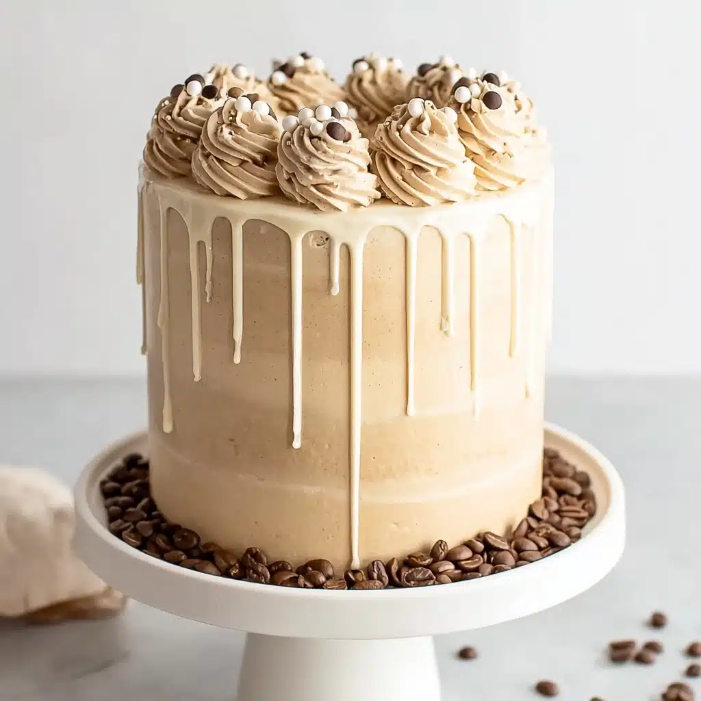 Mocha Latte Layer Cake with Coffee Syrup Recipe - Recipe Image