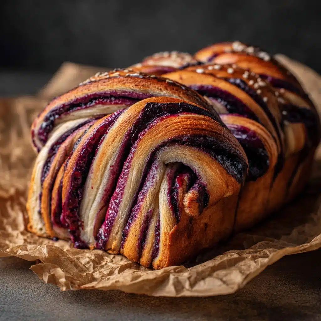 Blueberry Cream Cheese Babka Recipe - Recipe Image