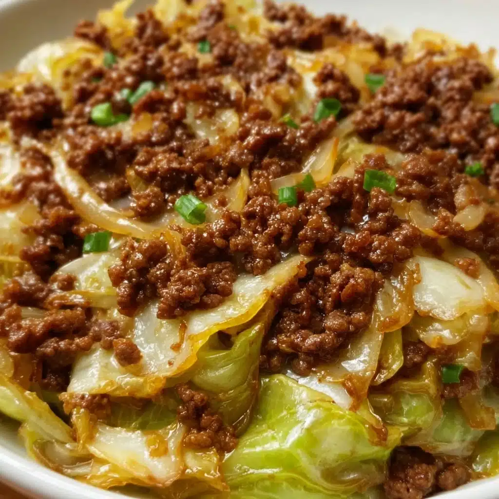 Low Carb Mongolian Ground Beef and Cabbage Recipe