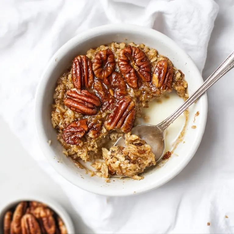 Pecan Pie Baked Oatmeal Recipe