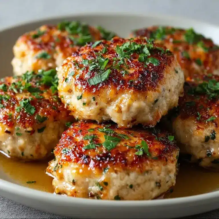 Garlic Parmesan Chicken Meatloaves Recipe