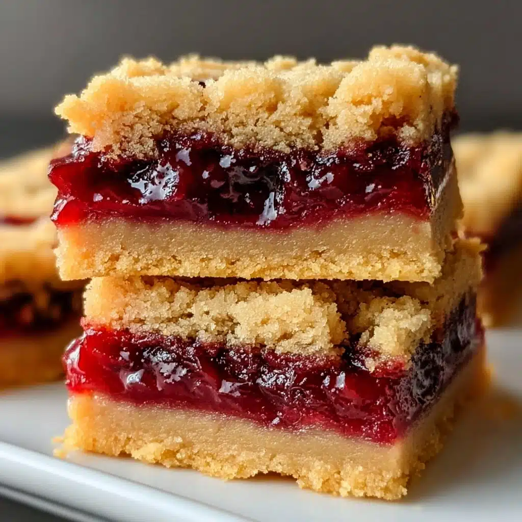 Peanut Butter and Jelly Bars Recipe - Recipe Image