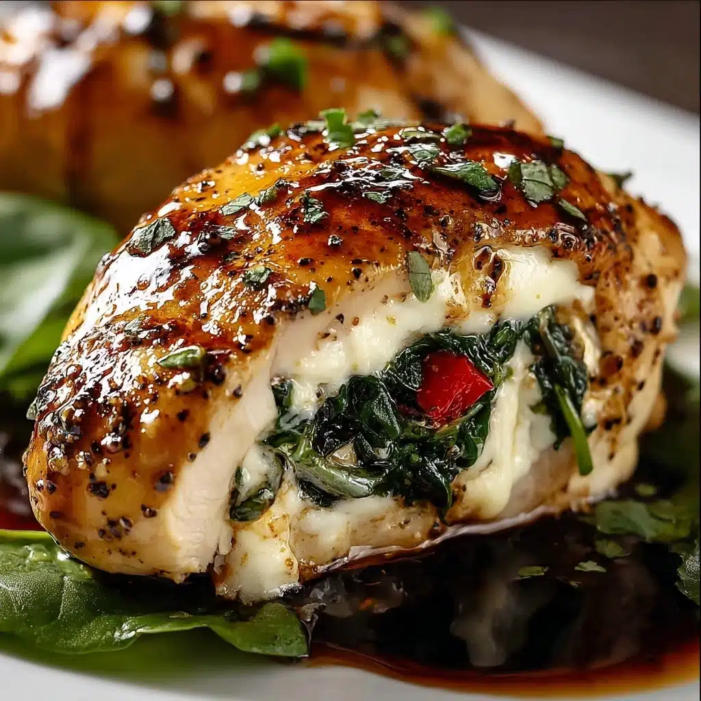 Roasted Red Pepper & Mozzarella Stuffed Chicken Recipe