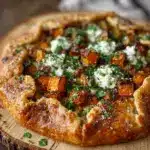 Golden Butternut Squash and Goat Cheese Galettes Recipe