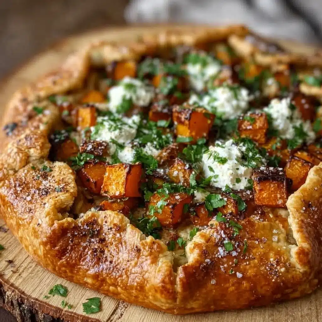 Golden Butternut Squash and Goat Cheese Galettes Recipe