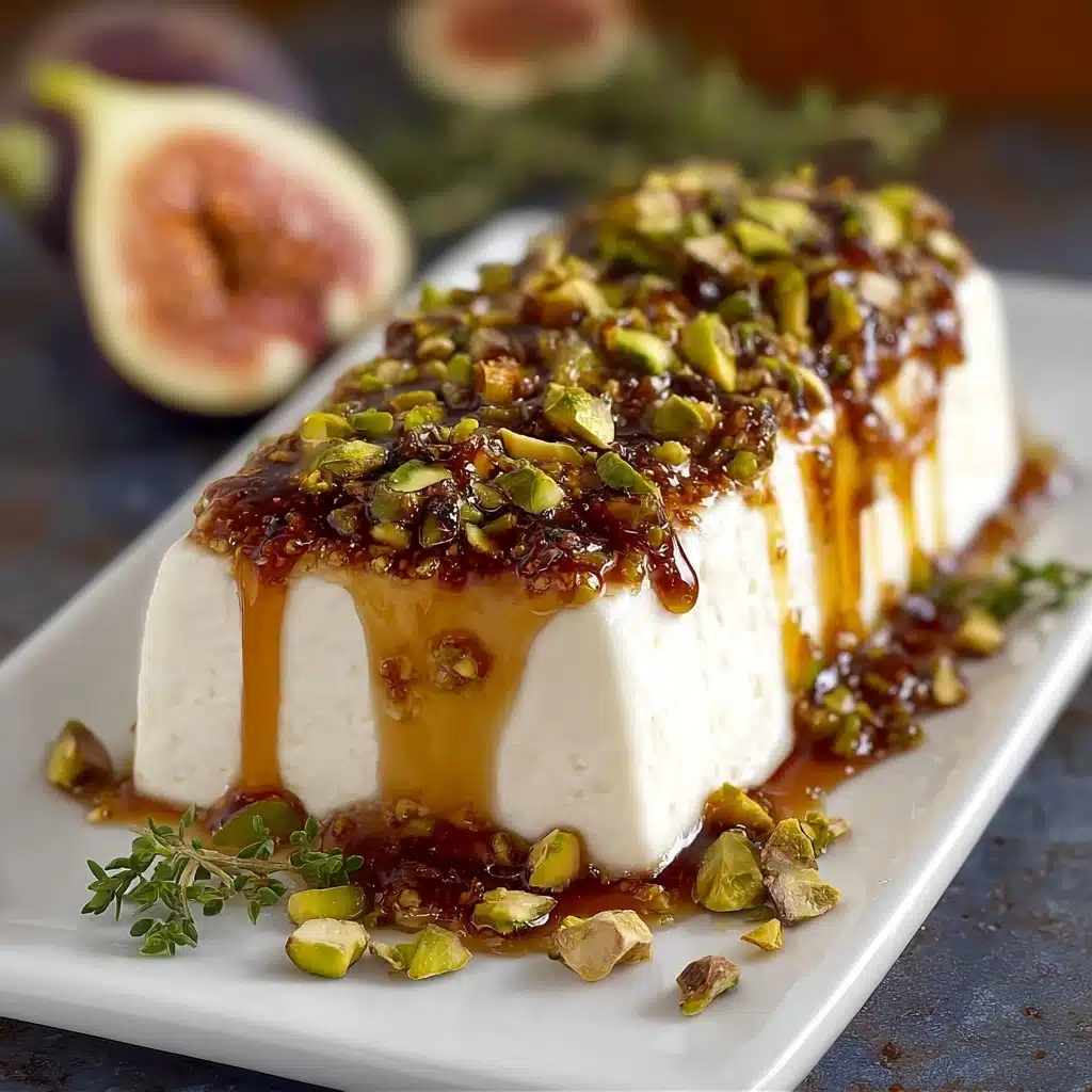 Honey Fig Pistachio Goat Cheese Appetizer Recipe