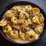 Cheesesteak Tortellini in Rich Provolone Sauce Recipe