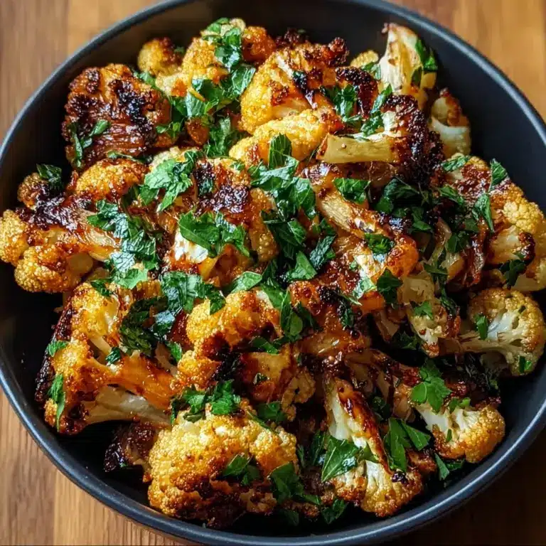 Honey Curry Roasted Cauliflower Recipe