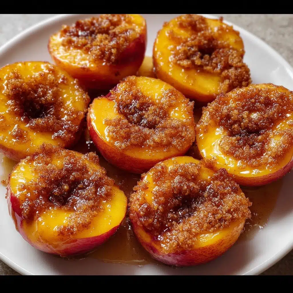 Brown Sugar Cinnamon Baked Peaches Recipe