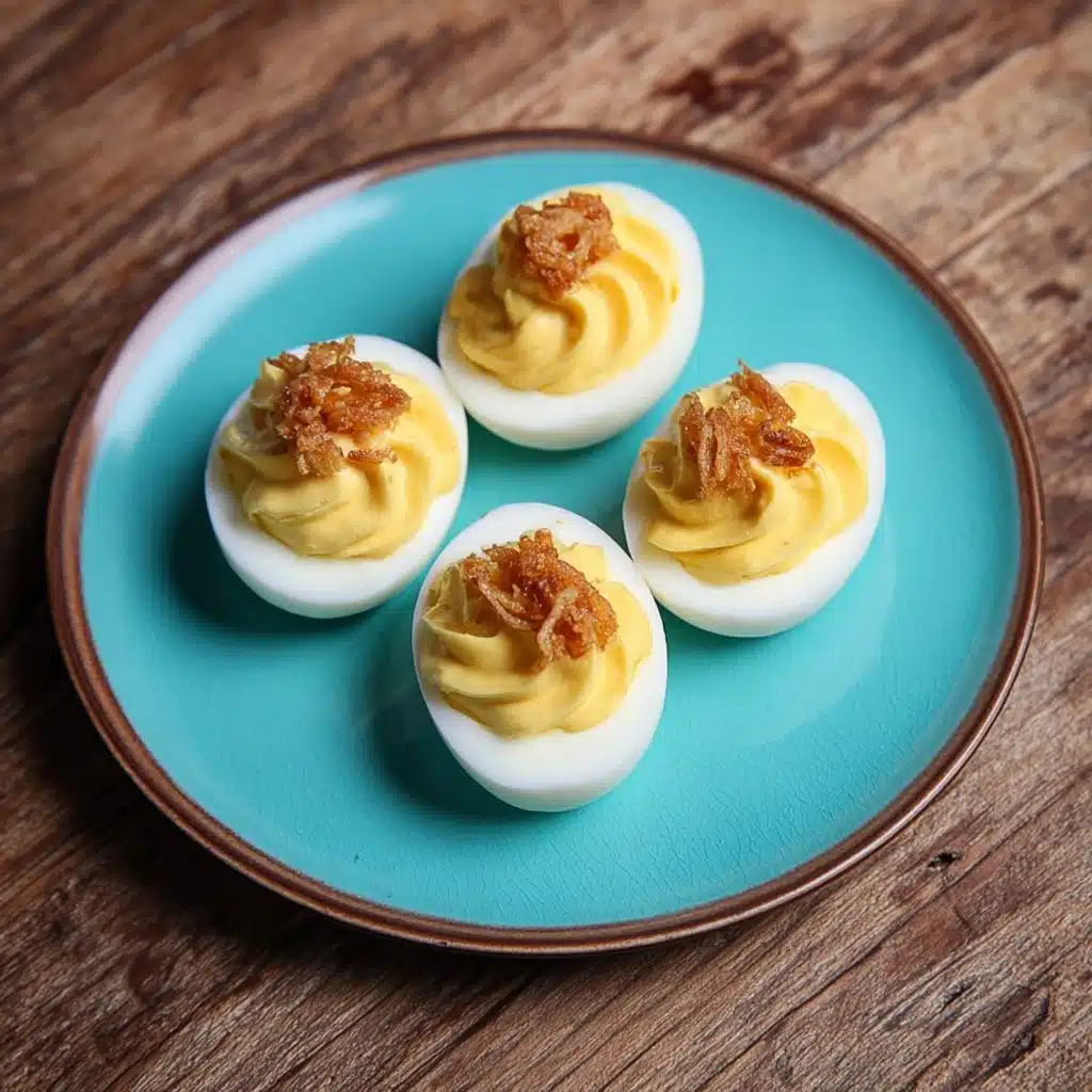 French Onion Deviled Eggs Recipe
