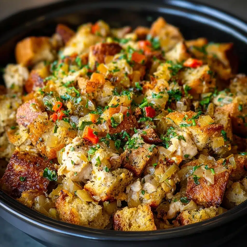 Crock Pot Chicken and Stuffing Dinner Recipe - Recipe Image