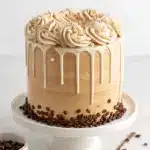Mocha Latte Layer Cake with Coffee Syrup Recipe