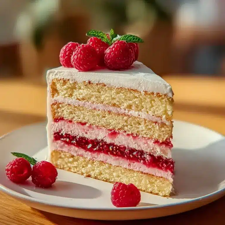 Vanilla Layer Cake with Raspberry Jam Recipe