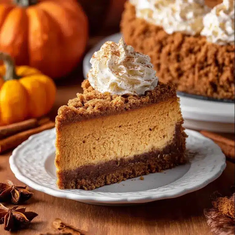 Pumpkin Streusel Cheesecake Recipe