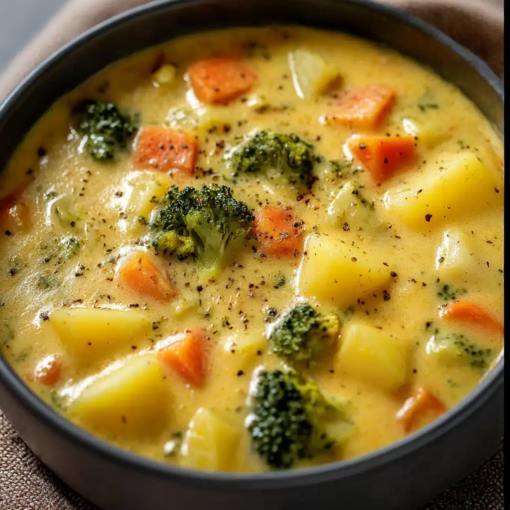 Crockpot Potato Broccoli Cheddar Soup