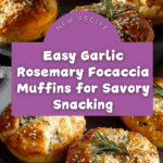 Easy Garlic Rosemary Focaccia Muffins Recipe