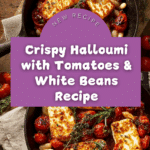 Crispy Halloumi with Tomatoes and White Beans Recipe