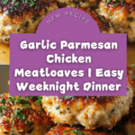 Garlic Parmesan Chicken Meatloaves Recipe