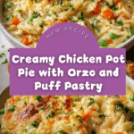 Creamy Chicken Pot Pie Orzo Recipe