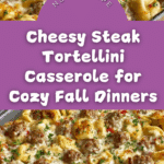 Golden Cheese Steak Tortellini Casserole Recipe