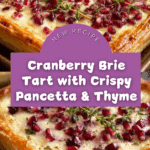 Cranberry Brie Tart with Pancetta & Thyme Recipe