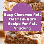 Cinnamon Roll Oatmeal Bars Recipe
