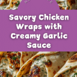 Savory Chicken Wraps with Garlic Cream Sauce Recipe