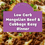 Low Carb Mongolian Ground Beef and Cabbage Recipe