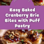 Baked Cranberry Brie Bites Recipe