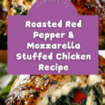 Roasted Red Pepper & Mozzarella Stuffed Chicken Recipe