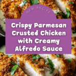 Parmesan Crusted Chicken with Alfredo Recipe