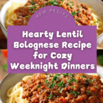 Lentil Bolognese Recipe