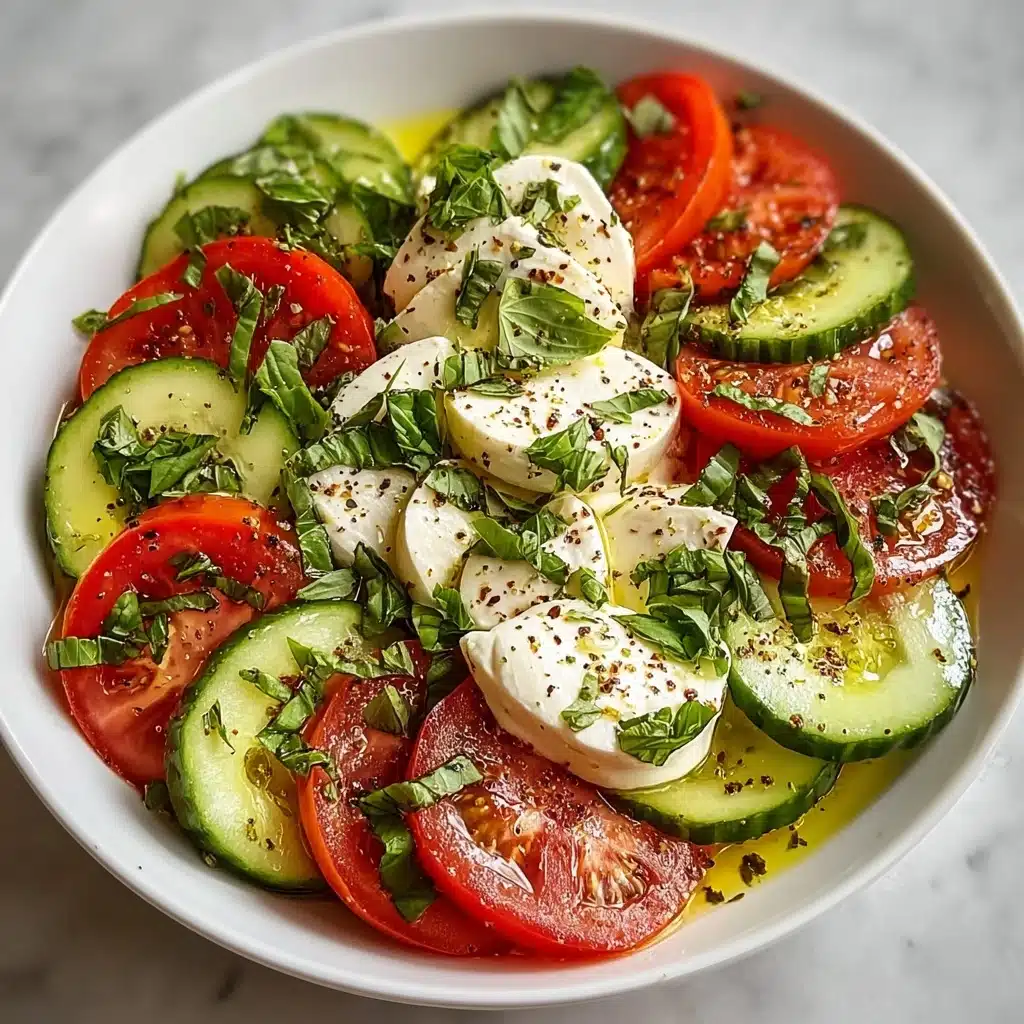 Best Tomato Cucumber Mozzarella Salad Recipe - Recipe Image